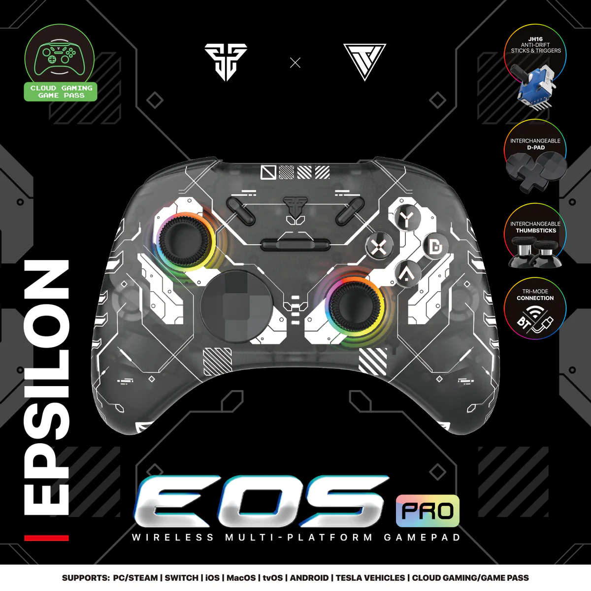 Fantech WGP15 Epsilon Eos Pro Wireless Gaming Controller - Epsilon Fantech WGP15 Epsilon Eos Pro Wireless Gaming Controller - Epsilon